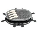 Giles & Posner Galda raklete EK1872GV2VDE, 1200W, akmens plāksne 43x30cm, 8 pannas, 8 lāpstiņas, regulējams termostats