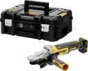 „DeWalt“ belaidis kampinis šlifuoklis plokščiagalvis DCG405FNT, 18 voltų (juodas / geltonas, be akumuliatoriaus ir įkroviklio)