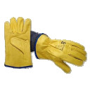 Зимние рабочие перчатки из гладкой телячьей кожи с шерстяной подкладкой, размер 11. БЕЗОПАСНЫЕ