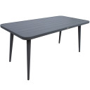 Stalas WALES 160x80xH75,5cm tamsiai pilkas 77706 HOME4YOU