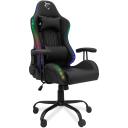 White Shark INDIANAPOLIS spēļu krēsls, INDIANAPOLIS, melns, PU, 320mm, 90&deg;&ndash;180&deg;, 120kg, 47&ndash;57cm, RGB apgaismojums