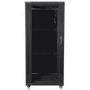 Lanberg Vaba seisev rack FF01-6627-12B, 27U, 600mm, must, kandev&otilde;ime kuni 800kg, IP20, 2 ventilaatorit