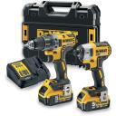 Dewalt 18V XR 2-Tool Brushless Combo Kit DCK268P2T-QW, 2 скорости, 70Nm, 13mm, 2 аккумулятора, LED подсветка, ударный режим