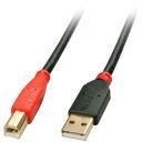 Lindy Kabelio prailginimas 42761 10m USB 2.0, 1 USB, 1 USB-B, Juoda/Raudona
