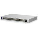 Ubiquiti UniFi USW-48 hallatav l&uuml;liti, USW-48, 48x10/100/1000 RJ-45, 4x1G SFP, 52 Gbps, 77,376 Mpps, h&otilde;be