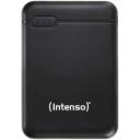 Intenso Power Bank 7313520 5000 mAh, Li-Pol&uuml;meer, 2x 5V-2.1A, USB-A, USB-C, microUSB, must