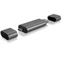 Raidsonic Ārējais kar&scaron;u lasītājs IB-CR200-C, 1xUSB 2.0, 480 Mbit/s, Micro SDHC, Micro SDXC, SD, SDHC, SDXC, MMC