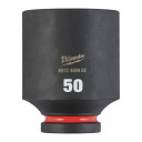 SHOCKWAVE&trade; IMPACT DUTY TRIECIENIZTURĪGAS UZGRIEŽŅU MUCIŅAS, 50 MM 3/4" IMPACT SOCKET DEEP - 1PC, 4932480402 MILWAUKEE