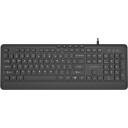 Gembird klaviatūra KB-MCH-05, 1.8m, USB A+C, QWERTY, melna, multimediju taustiņi, plānas taustiņu konstrukcija