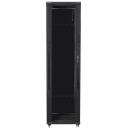 Lanberg Vaba seisukohaga rack FF01-8047-12B, 800mm, 1000mm, 47U, 800kg, IP20, Klaasist esik, 4 ventilaatorit