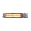 Eurom Golden 1800 Comfort RC infraraudonųjų spindulių terasos &scaron;ildytuvas laukui 1800W IP65 nuotolinis valdymas montuojamas ant sienos iki 20m2 sidabrinė