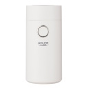 Kohviveski 150W ubade jahvatamise ja 75g mahutavusega valge AD4446ws Adler