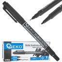 Divpusējs ūdensizturīgs universāls marķieris, GEKO, G29024, 0.5 mm un 1.0 mm uzgaļi