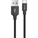Devia USB kabelis 120EC0460003, 1m, 5V 2.4A, ātrā uzlāde, datu sinhronizācija, neatkarīgi veidots, flexing-pretestība