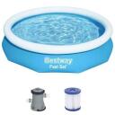 Bestway Бассейн 7310137, 3,05м x 66см, 3200л, 1249л/ч, 3-слойный DuraPlus&trade;, &Oslash; 32мм соединение, дренажный клапан