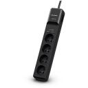 Cyberpower Pagarinātājs P0420SUD0-FR, 4 AC 200-250 V, 1.8 m, 350 J, 2 USB, CE, slēdzis, LED indikatori
