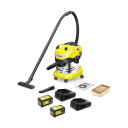 Wet and Dry Vacuum Cleaner WD 4-18 S Dual Battery Set KARCHER 1.628-626.0 380W 20L 18V