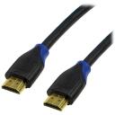 Logilink HDMI kabelis ar Ethernet CH0064, 5 m, HDMI A tips tēviņ&scaron;, 4K atbalsts, zelta pārklājums