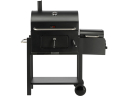 Ogļu grils ar kūpināšanas funkciju, LUND, 99925, 112x62x121 cm, melns, regulējams grils, termometrs, 3 rokturi, 2 riteņi