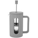 Resto French Press 90532, 0.6 L, pelēka, borosilikāta stikls, nerūsējo&scaron;ā tērauda filtrs, plastmasas vāks, ergonomiska rokturis