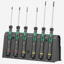 Precīzo skrūvgriežu komplekts, Wera, 05118150001, 6 daļas, Slotted un Phillips, 1.8-3.0 mm, melna apdare