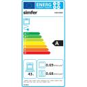 Simfer Plīts 5405SERBB, gāzes virsma, elektriskā krāsns, 50 cm, 60 cm, 43 l, 4 degļi, 5 programmas, taimeris, 250 &deg;C