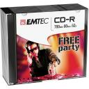 Emtec CD-R 700MB/80MIN 52x Free Party ECOC801052SL, 700MB, 52x, 4-12x, saderīgs ar visiem standarta CD-ROM atskaņotājiem
