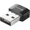 Sandberg Mikro WiFi USB Dongle 133-91, 650 Mbit/s, 2.0, 20 m, WPA, WPA2, 150-433 Mbit/s