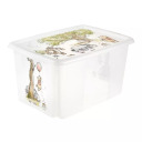 Box with lid 45L Karolina "Winnie the Pooh" 55,5x40x30cm transparent 0612239001238 Keeeper