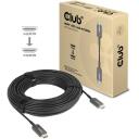 Club3D HDMI kabelio prailgintuvas CAC-1379 20 m, 4K120Hz, 2.1, tiesus kontaktas, auksiniai kontaktai, juodas