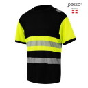Hi-Vis T-shirt, PESSO, HVM_J-M, yellow/black, M, 100% polyester, 170 g/m&sup2;, EN ISO 20741, Class 1