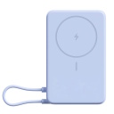 Compact wireless magnetic external power bank with 33W fast charging and a built-in stand, 10000 mAh Magnetic Power Bank Blue Xiaomi