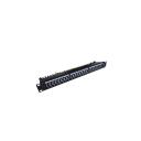 Digitus patch paneel 19'' 24 porti, DN-91624S-EC, CAT 6, RJ-45, 1U, must, kaabli juhik, UL sertifitseeritud
