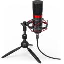 Endorfy Solum Streaming T Black PC mikrofon EY1B003, 24 bit, 48 kHz, 1.8 m, USB, statiiv, k&otilde;rvaklappide v&auml;ljund