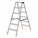 Mājsaimniecības kāpnes DOPPLO 2x6 pakāpieni 150kg 120427 KRAUSE