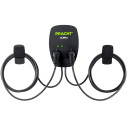 Elektrisko auto lādētājs ALPHA DUO, 1x11KW/2x6.9KW, melns, 2x 5.5m; NRG1006 PRACHT