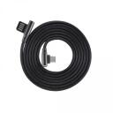 Sbox USB kabelis USB-C-90-B, 1,5m, 480 Mbit/s, USB A M, Type-C M, metāls, pīts kabelis, melna