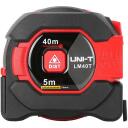 Uni-T Mērlente LM40T, 40m lāzera mērījums, 5m lentes mērījums, precizitāte +/- 2mm, 1.2 displejs, 2 x 1.5V baterijas