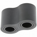 Laevalgusti AVEIRO DUO BIS, 160x80x90mm, IP20, max 20W*2, must; OS-AVB80160OK2-00