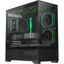 Gamemax Korpus VISTA 2 MB, 2 x 3.5", 2 x 2.5", 5 laiendusslotti, M-ATX, must