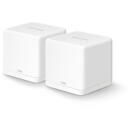 Mercusys беспроводная Mesh-система HALOH30G(2-PACK) 1300 Мбит/с, 2 внутренние антенны, 2 LAN порта, 100 устройств