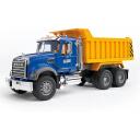 Bruder MACK Granite T&otilde;stetav veoauto BR-02815, 1:16, kollane, sinine, must, avanevad uksed, t&otilde;stetav kapott