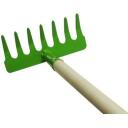 Besk Rake for Kids 9090077, kerge, metall 7 okstega, puit, laste reha kergete t&ouml;&ouml;de jaoks