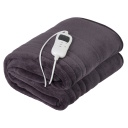 Elektriskā mīkstā sega 160&times;180 cm ar 7 apsildes līmeņiem 110&ndash;120 W vienai personai mazgājama koralflīsa brūna CR7418 Camry