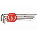 Se&scaron;ka&scaron;u atslēgu komplekts 9gab HEX; 4932478621 MILWAUKEE