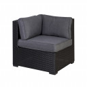 Moduļu stūra dīvāns SEVILLA melns 11672 HOME4YOU