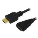 Logilink HDMI pagarinātājs CH0056, 2 m, HDMI A tipa vīrietis, HDMI A tipa sieviete, atbalsta Dolby Digital, 3D