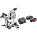 Akumulatora leņķzāģis KGS 18 LTX BL 305, 2x8Ah, LiHD; 614305810 METABO