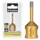 Teemantpuur 6mm M14, Keltin, K00500, Teemant auksaag keraamika, portselani ja kivi jaoks