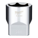 &frac12;&Prime;HROMĒTI UZGRIEŽŅU SKRŪVĒ&Scaron;ANAS UZGAĻI AR ČETRIEM PLAKANIEM&trade; SĀNIEM, 1/2 DRIVE SOCKET METRIC STANDARD - 28 MM, 4932480026 MILWAUKEE